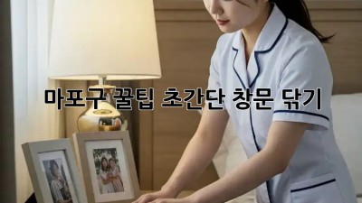 ✨ 마포구 꿀팁! 초간단 창문 닦기 💎